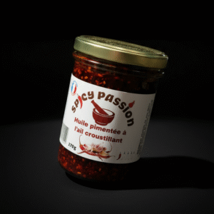 Huile pimentée à l'ail croustillant. 170g