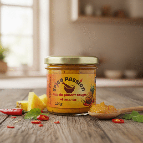 image (83) Pâte de piment rouge et ananas. 100g