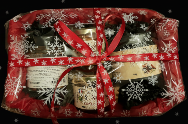 Panier gourmand 4 produits.