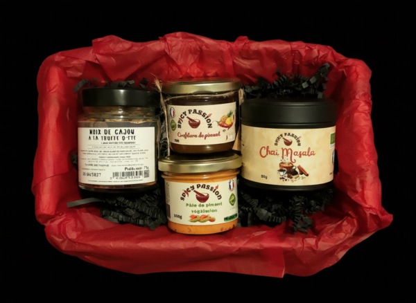 Panier gourmand 4 produits.