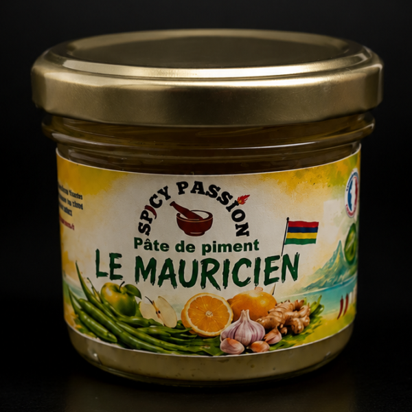 ChatGPT Image 11 juil. 2026, 00_57_01 Pâte de piment "LE MAURICIEN" 100g.