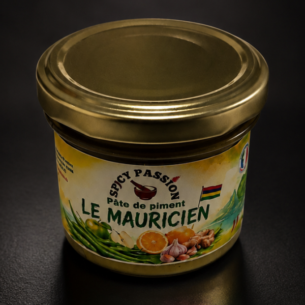 ChatGPT Image 11 juil. 2026, 01_06_55 Pâte de piment "LE MAURICIEN" 100g.